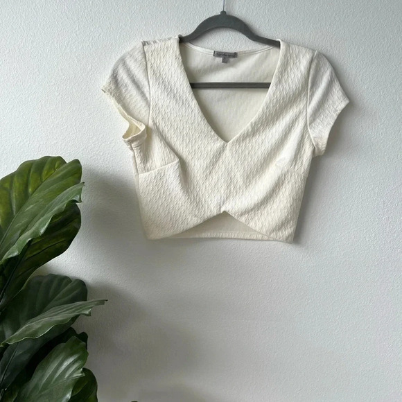 Charlotte Russe Tops - White Crop Top